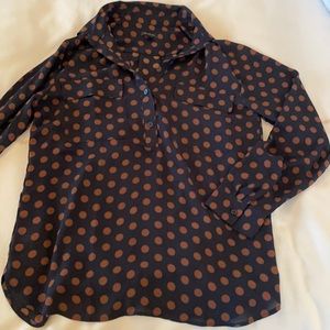 Ann Taylor polka dot blouse